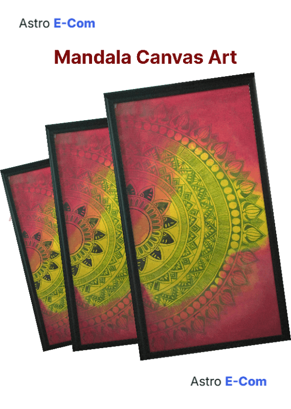 Handmade Mandala Canvas Art
