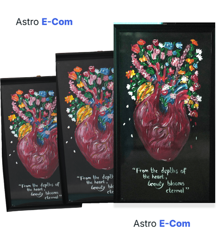 Handmade Canvas Art with Frame